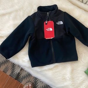 Black toddler fleece north face jacket